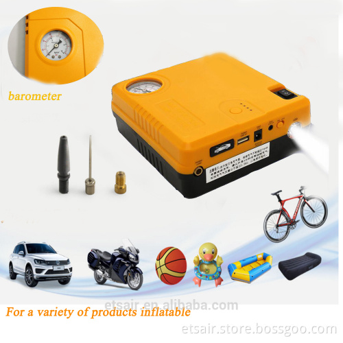 2016 Newest Car tyre inflator 12v Car Jump Starter Power Bank For Car Jump Start